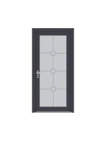 Porte d’entrée PVC CAPUCINE Style Glass – Vitrage dépoli décor harmonieux – Gamme Élégance Style Glass