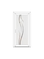 Porte d’entrée PVC APOLLINE Style Glass – Vitrage dépoli décor subtil – Gamme Élégance Style Glass