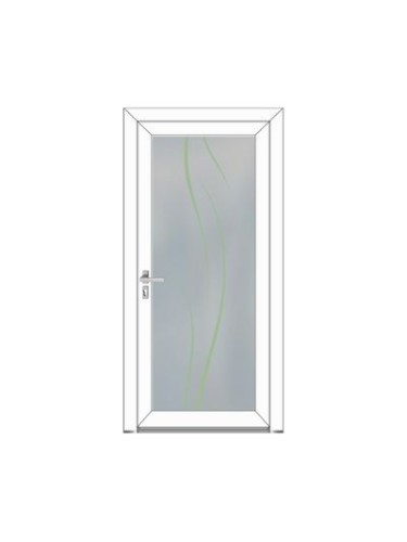 Porte d’entrée PVC APOLLINE Style Glass – Vitrage dépoli décor subtil – Gamme Élégance Style Glass