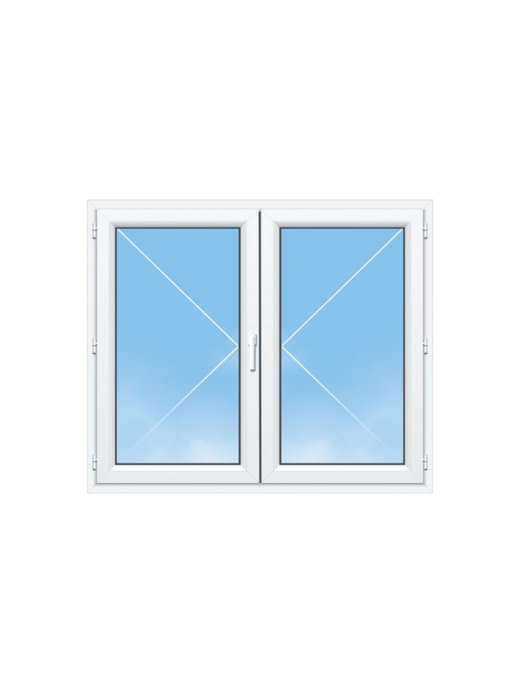 Fenêtre PVC 2 Vantaux sur Mesure – Gamme Élégance