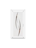 Porte d’entrée PVC NOÉLINE Style Glass – Vitrage dépoli décor délicat – Gamme Élégance Style Glass