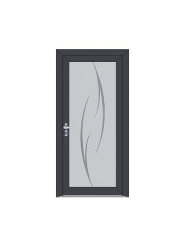 Porte d’entrée PVC NOÉLINE Style Glass – Vitrage dépoli décor délicat – Gamme Élégance Style Glass