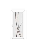 Porte d’entrée PVC CLARENCE Style Glass – Vitrage dépoli décor structuré – Gamme Élégance Style Glass