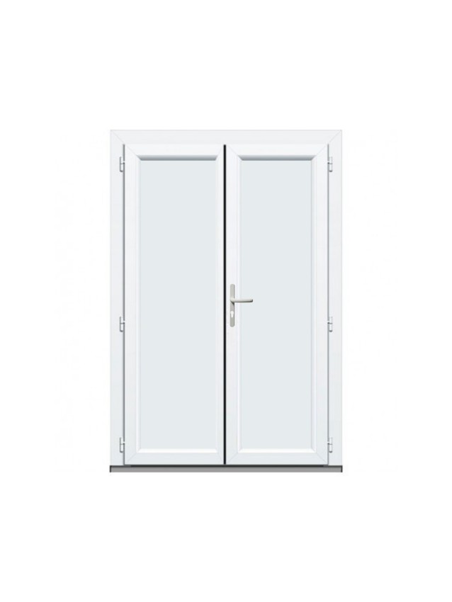 Porte de Service PVC Pleine 2 Vantaux sur Mesure – Gamme Élégance