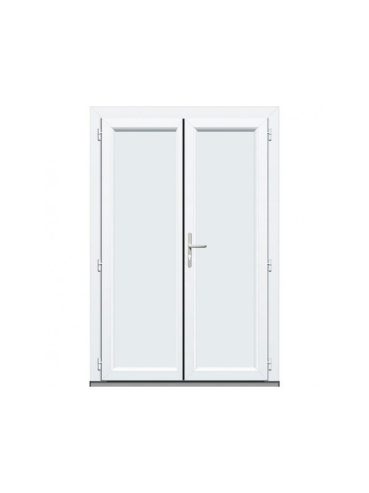 Porte de Service PVC Pleine 2 Vantaux sur Mesure – Gamme Élégance