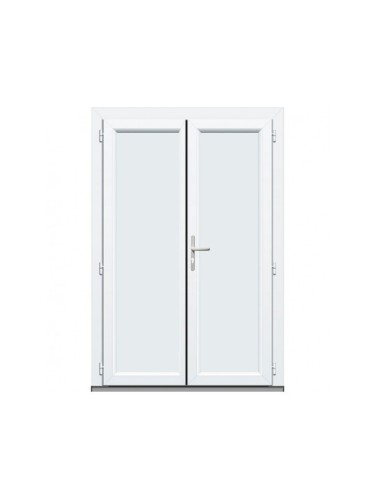 Porte de Service PVC Pleine 2 Vantaux sur Mesure – Gamme Élégance