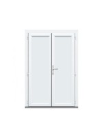 Porte de Service PVC Pleine 2 Vantaux sur Mesure – Gamme Élégance