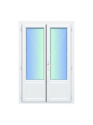 Porte-fenêtre PVC 2 vantaux sur mesure | Gamme Classique