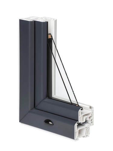 Porte de Service PVC Pleine 1 Vantail sur Mesure – Gamme Élégance