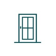 Porte-fenêtres Stock