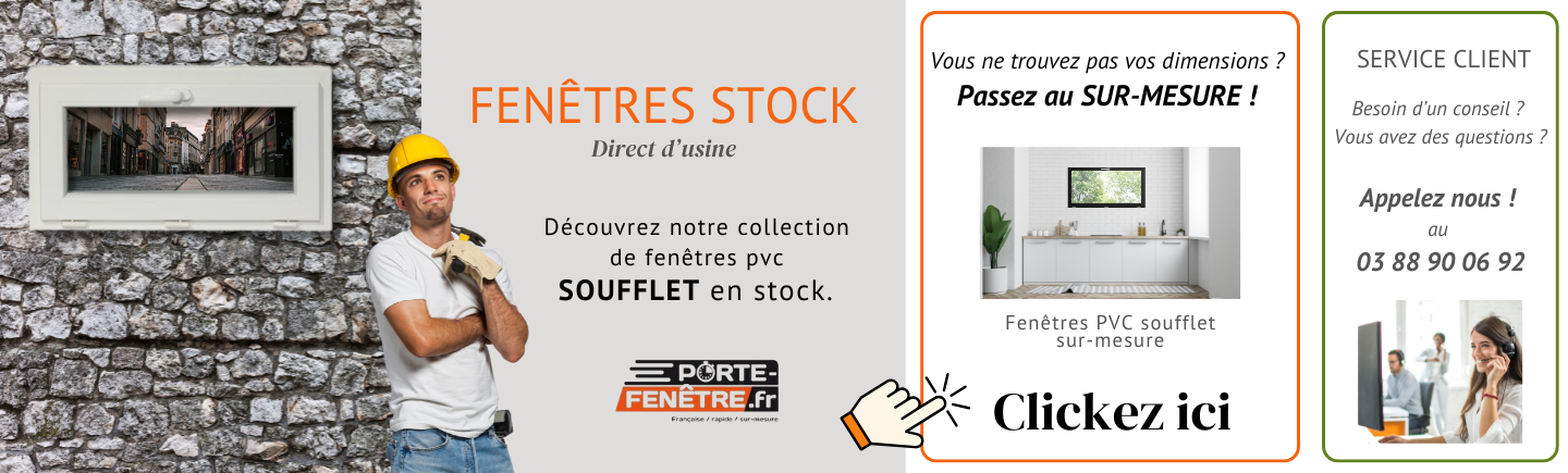 V2 - Fenêtres PVC Standard - Soufflet -