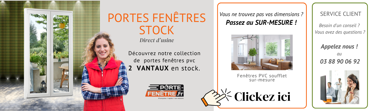 V2 - Porte Fenêtres PVC Standard - 2Van